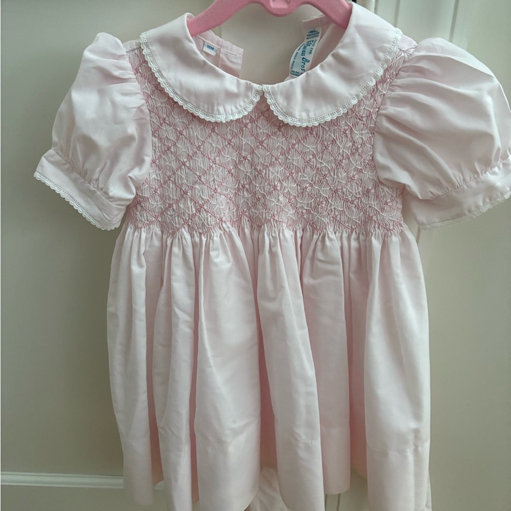 Feltman bros. Pink Smocked Baby Dress